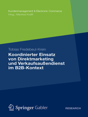 cover image of Koordinierter Einsatz von Direktmarketing und Verkaufsaußendienst im B2B-Kontext